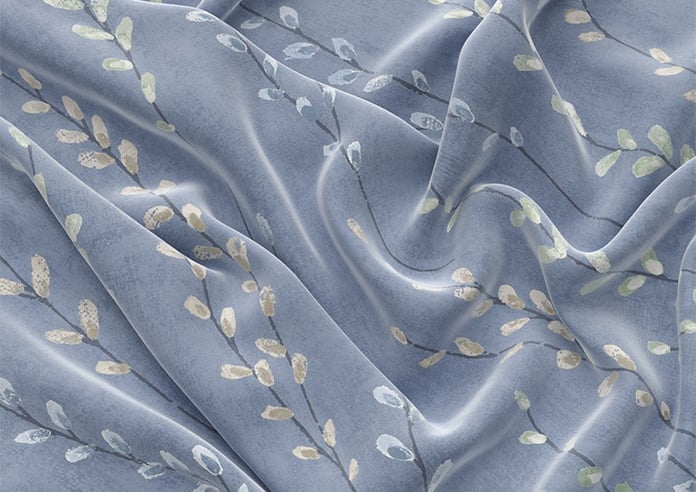 Willow Field, Indigo - Motorised Roman Blind - Image 4